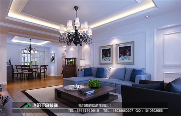 現(xiàn)代簡約白色調客廳裝修效果圖