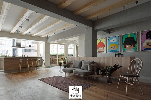 開放格局，光線自由流動