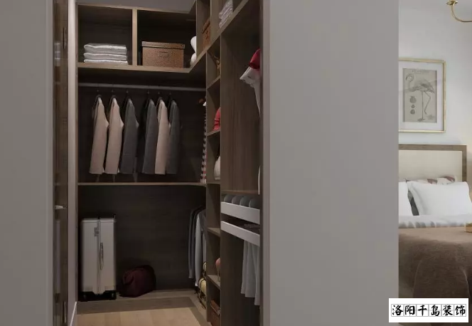 U型衣帽間太實(shí)用,再小臥室都能做