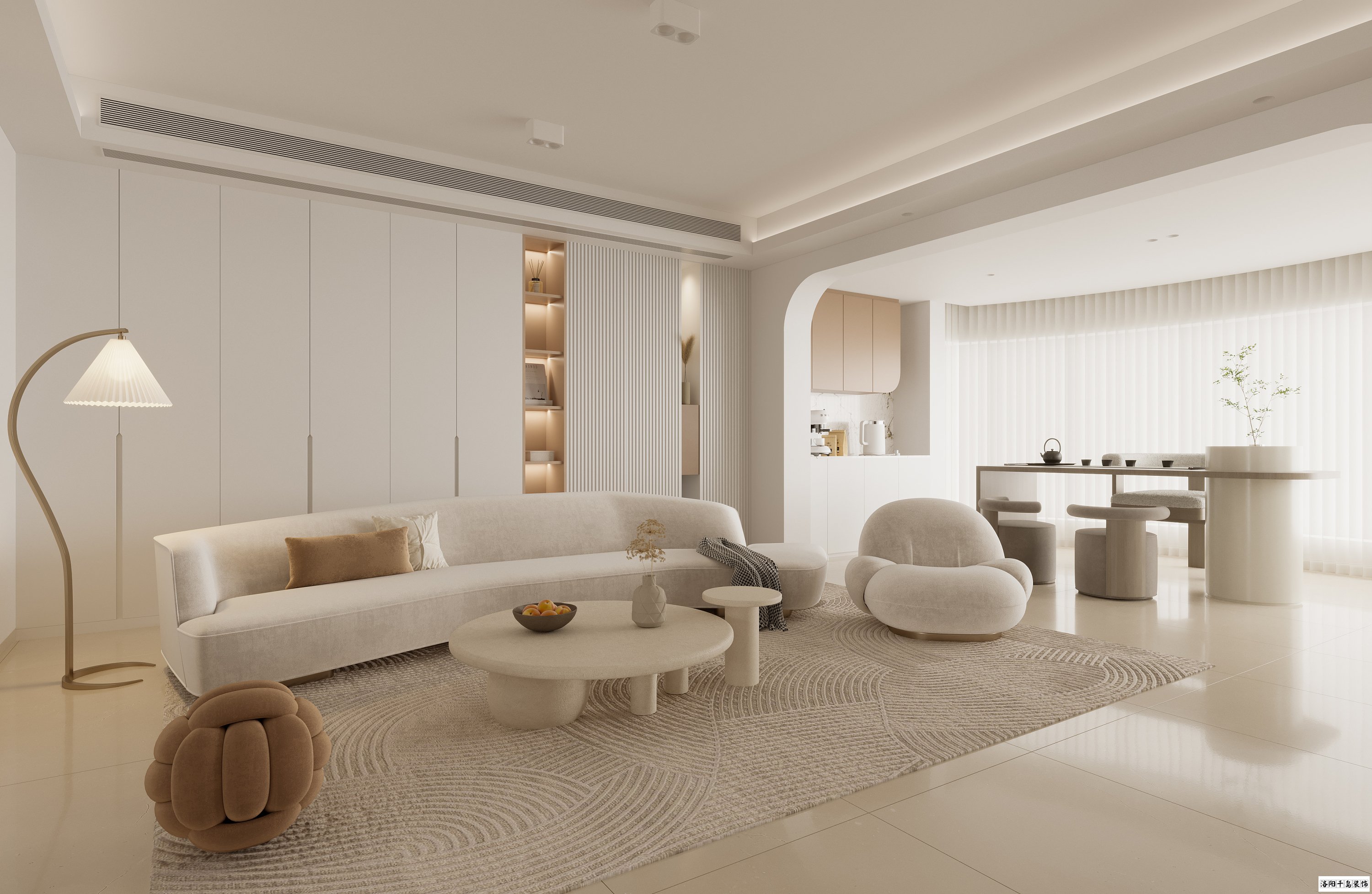 奶油風(fēng)裝修案例