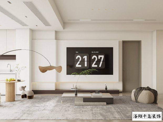 洛陽極簡風(fēng)客廳裝修案例